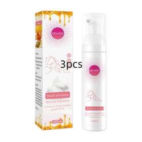 30ml 100ml Hair Removal Spray Depilatory Armpit Hair And Legs Hair Foam Mousse And Removal Is Gentle Hair Cream Spray Non-irritating (Option: 100ml-3pcs)