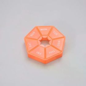 Mini Small Portable Travel Vitamin Pill Box Pills Cases Container Organizer Storage Tablets 7 Days Grids Medicine Fish Oils (Color: NO.7)