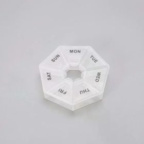 Mini Small Portable Travel Vitamin Pill Box Pills Cases Container Organizer Storage Tablets 7 Days Grids Medicine Fish Oils (Color: NO.2)