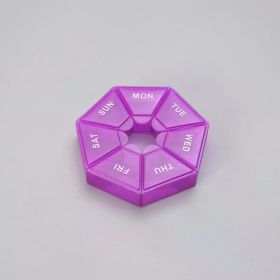 Mini Small Portable Travel Vitamin Pill Box Pills Cases Container Organizer Storage Tablets 7 Days Grids Medicine Fish Oils (Color: NO.6)