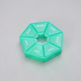 Mini Small Portable Travel Vitamin Pill Box Pills Cases Container Organizer Storage Tablets 7 Days Grids Medicine Fish Oils (Color: NO.8)